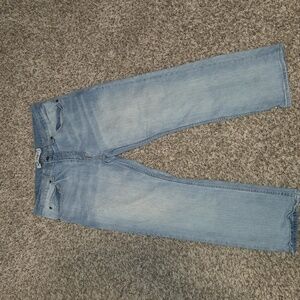 True Craft Men's 34/32 Light Blue Straight Leg Jeans